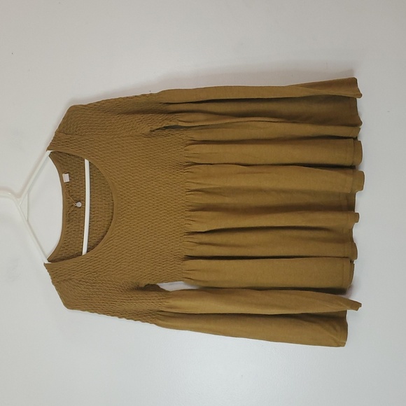 Anthropologie Knitted & Knotted Esme Bellsleeve Babydoll Top Size XS Wool Blend - Picture 3 of 10